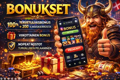 Mobiilikasino tarjoaa tervetuliaisbonuksen ja ilmaiskierroksia pelaajille